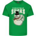 Christmas Sucks Bah Humbug Snowman Xmas Kids T-Shirt Childrens Irish Green