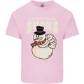 Christmas Sucks Bah Humbug Snowman Xmas Kids T-Shirt Childrens Light Pink