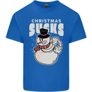 Christmas Sucks Bah Humbug Snowman Xmas Kids T-Shirt Childrens Royal Blue
