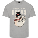 Christmas Sucks Bah Humbug Snowman Xmas Kids T-Shirt Childrens Sports Grey