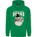 Christmas Sucks Bah Humbug Snowman Xmas Mens 80% Cotton Hoodie Irish Green