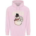 Christmas Sucks Bah Humbug Snowman Xmas Mens 80% Cotton Hoodie Light Pink