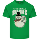 Christmas Sucks Bah Humbug Snowman Xmas Mens Cotton T-Shirt Tee Top Irish Green