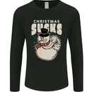Christmas Sucks Bah Humbug Snowman Xmas Mens Long Sleeve T-Shirt Black