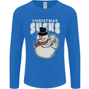 Christmas Sucks Bah Humbug Snowman Xmas Mens Long Sleeve T-Shirt Royal Blue