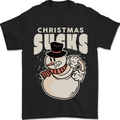 Christmas Sucks Bah Humbug Snowman Xmas Mens T-Shirt 100% Cotton Black