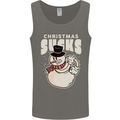 Christmas Sucks Bah Humbug Snowman Xmas Mens Vest Tank Top Charcoal