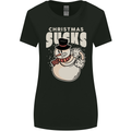 Christmas Sucks Bah Humbug Snowman Xmas Womens Wider Cut T-Shirt Black