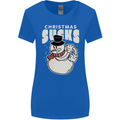 Christmas Sucks Bah Humbug Snowman Xmas Womens Wider Cut T-Shirt Royal Blue