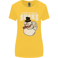 Christmas Sucks Bah Humbug Snowman Xmas Womens Wider Cut T-Shirt Yellow