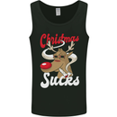 Christmas Sucks Funny Xmas Weed Spliff Mens Vest Tank Top Black