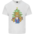 Christmas T-Rex & Unicorn Funny Xmas Gift Kids T-Shirt Childrens White