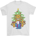 Christmas T-Rex & Unicorn Funny Xmas Gift Mens T-Shirt 100% Cotton White
