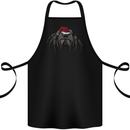 Christmas Tarantula Funny Xmas Hat Spider Cotton Apron 100% Organic Black