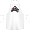 Christmas Tarantula Funny Xmas Hat Spider Cotton Apron 100% Organic White