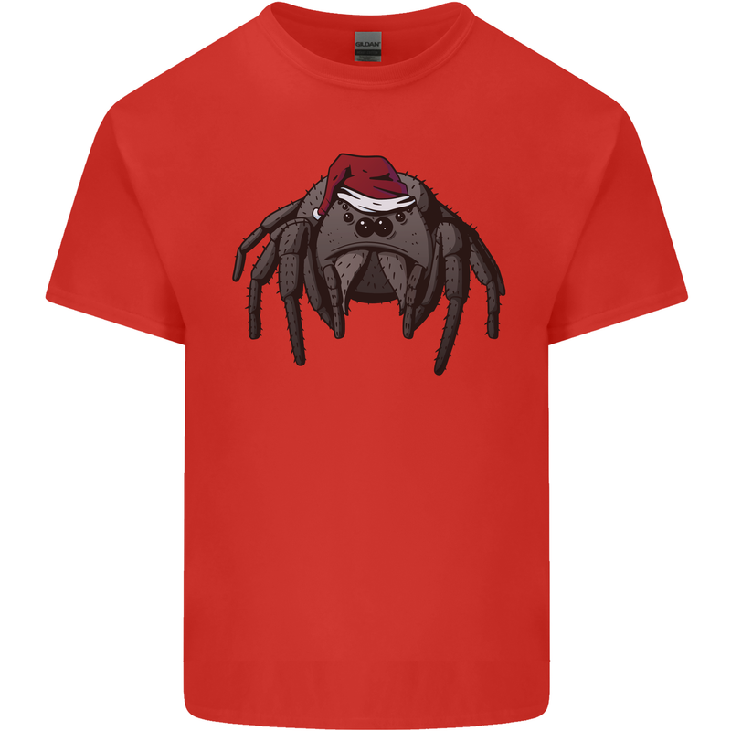 Christmas Tarantula Funny Xmas Hat Spider Kids T-Shirt Childrens Red