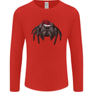 Christmas Tarantula Funny Xmas Hat Spider Mens Long Sleeve T-Shirt Red