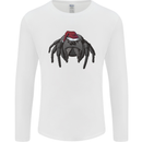Christmas Tarantula Funny Xmas Hat Spider Mens Long Sleeve T-Shirt White