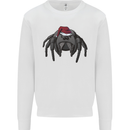 Christmas Tarantula Funny Xmas Hat Spider Mens Sweatshirt Jumper White