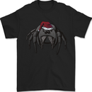 Christmas Tarantula Funny Xmas Hat Spider Mens T-Shirt 100% Cotton Black