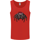 Christmas Tarantula Funny Xmas Hat Spider Mens Vest Tank Top Red