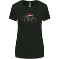 Christmas Tarantula Funny Xmas Hat Spider Womens Wider Cut T-Shirt Black