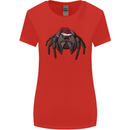 Christmas Tarantula Funny Xmas Hat Spider Womens Wider Cut T-Shirt Red