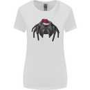Christmas Tarantula Funny Xmas Hat Spider Womens Wider Cut T-Shirt White