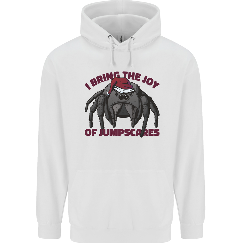 Christmas Tarantula Funny Xmas Spider Childrens Kids Hoodie White