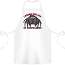 Christmas Tarantula Funny Xmas Spider Cotton Apron 100% Organic White