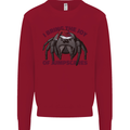 Christmas Tarantula Funny Xmas Spider Kids Sweatshirt Jumper Red