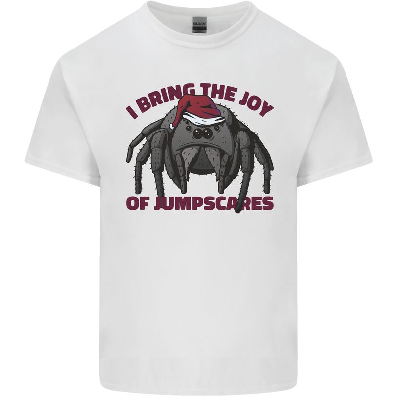 Christmas Tarantula Funny Xmas Spider Kids T-Shirt Childrens White