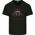 Christmas Tarantula Funny Xmas Spider Mens V-Neck Cotton T-Shirt Black