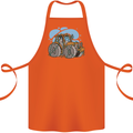 Christmas Tractor Farming Farmer Xmas Cotton Apron 100% Organic Orange