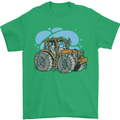 Christmas Tractor Farming Farmer Xmas Mens T-Shirt 100% Cotton Irish Green