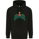 Christmas Tree Video Game Controller Joypad Xmas Childrens Kids Hoodie Black