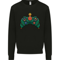 Christmas Tree Video Game Controller Joypad Xmas Kids Sweatshirt Jumper Black