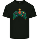 Christmas Tree Video Game Controller Joypad Xmas Kids T-Shirt Childrens Black