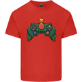Christmas Tree Video Game Controller Joypad Xmas Kids T-Shirt Childrens Red