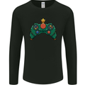 Christmas Tree Video Game Controller Joypad Xmas Mens Long Sleeve T-Shirt Black