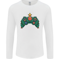 Christmas Tree Video Game Controller Joypad Xmas Mens Long Sleeve T-Shirt White