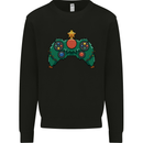 Christmas Tree Video Game Controller Joypad Xmas Mens Sweatshirt Jumper Black