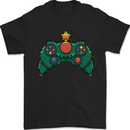 Christmas Tree Video Game Controller Joypad Xmas Mens T-Shirt 100% Cotton Black
