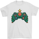 Christmas Tree Video Game Controller Joypad Xmas Mens T-Shirt 100% Cotton White