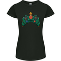Christmas Tree Video Game Controller Joypad Xmas Womens Petite Cut T-Shirt Black