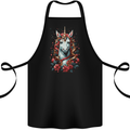 Christmas Unicorn Xmas Horse Cotton Apron 100% Organic Black
