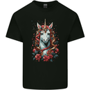 Christmas Unicorn Xmas Horse Kids T-Shirt Childrens Black