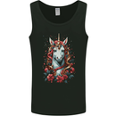 Christmas Unicorn Xmas Horse Mens Vest Tank Top Black