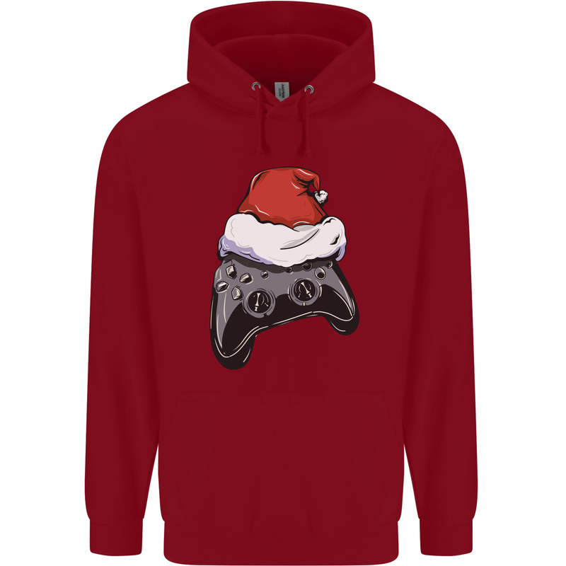 Christmas Video Game Controller Gaming Joypad Childrens Kids Hoodie Red
