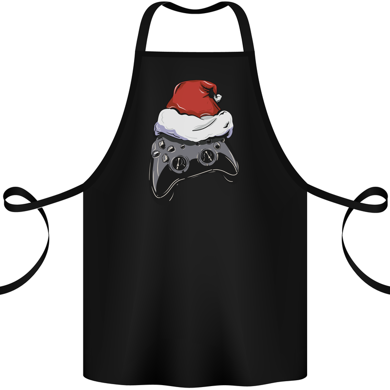 Christmas Video Game Controller Gaming Joypad Cotton Apron 100% Organic Black